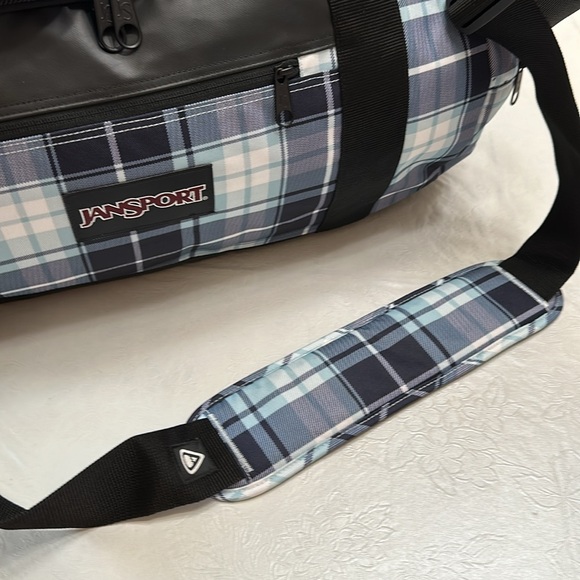JanSport 72 LITER DUFFEL - Blue Haze Plaid - Picture 14 of 16